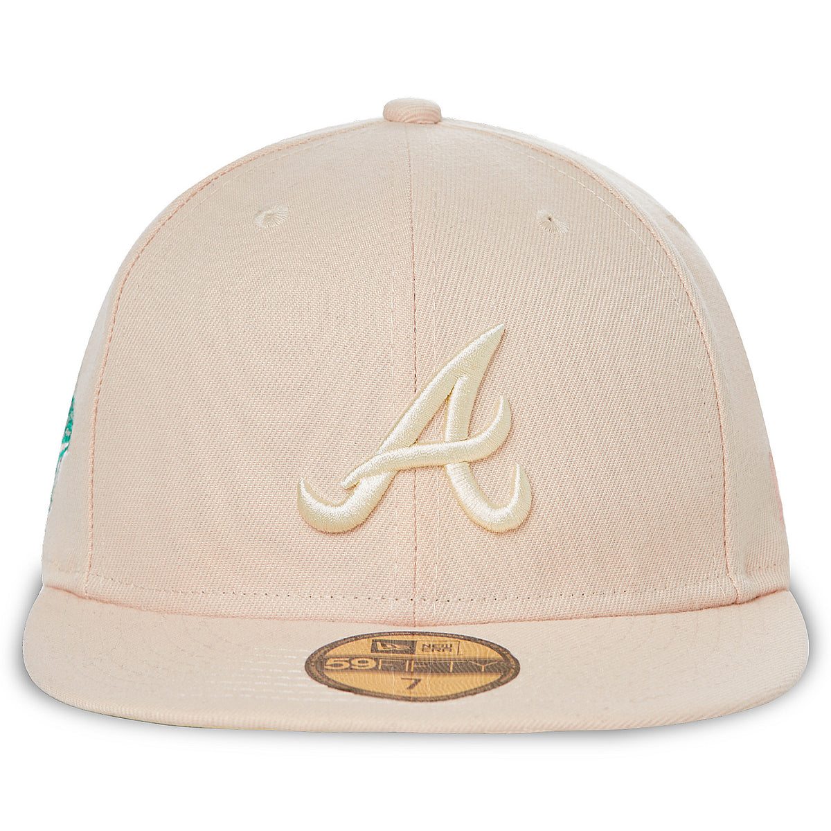 New Era Atlanta Braves MLB State Fruit Peach 59FIFTY Fitted Cap 1995 world Series Patch.