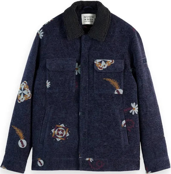 Swirl Poetry Jacquard Trucker Jacket
