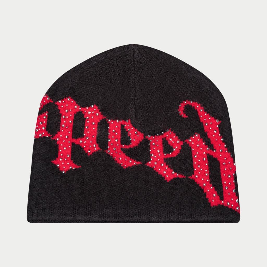 OG Logo Studded Beanie | Black Red