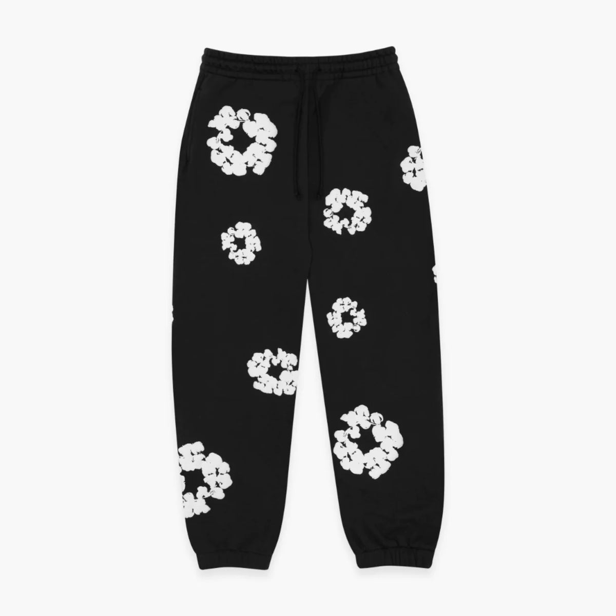 Denim Tears Sweatpants 'The Cotton Wreath' Black