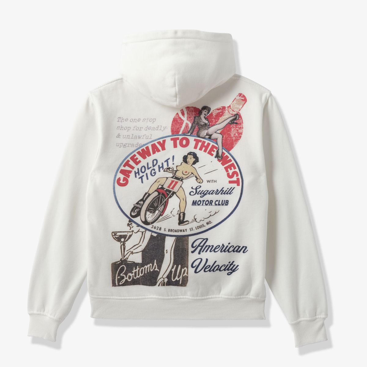 VELOCITY” HOODIE (WHITE)