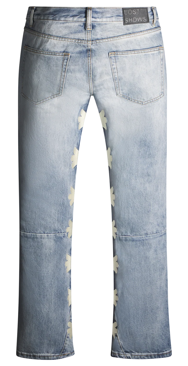 LOSTSHDWS LGHTSHDWS SUN LOGO DENIM (BONE)