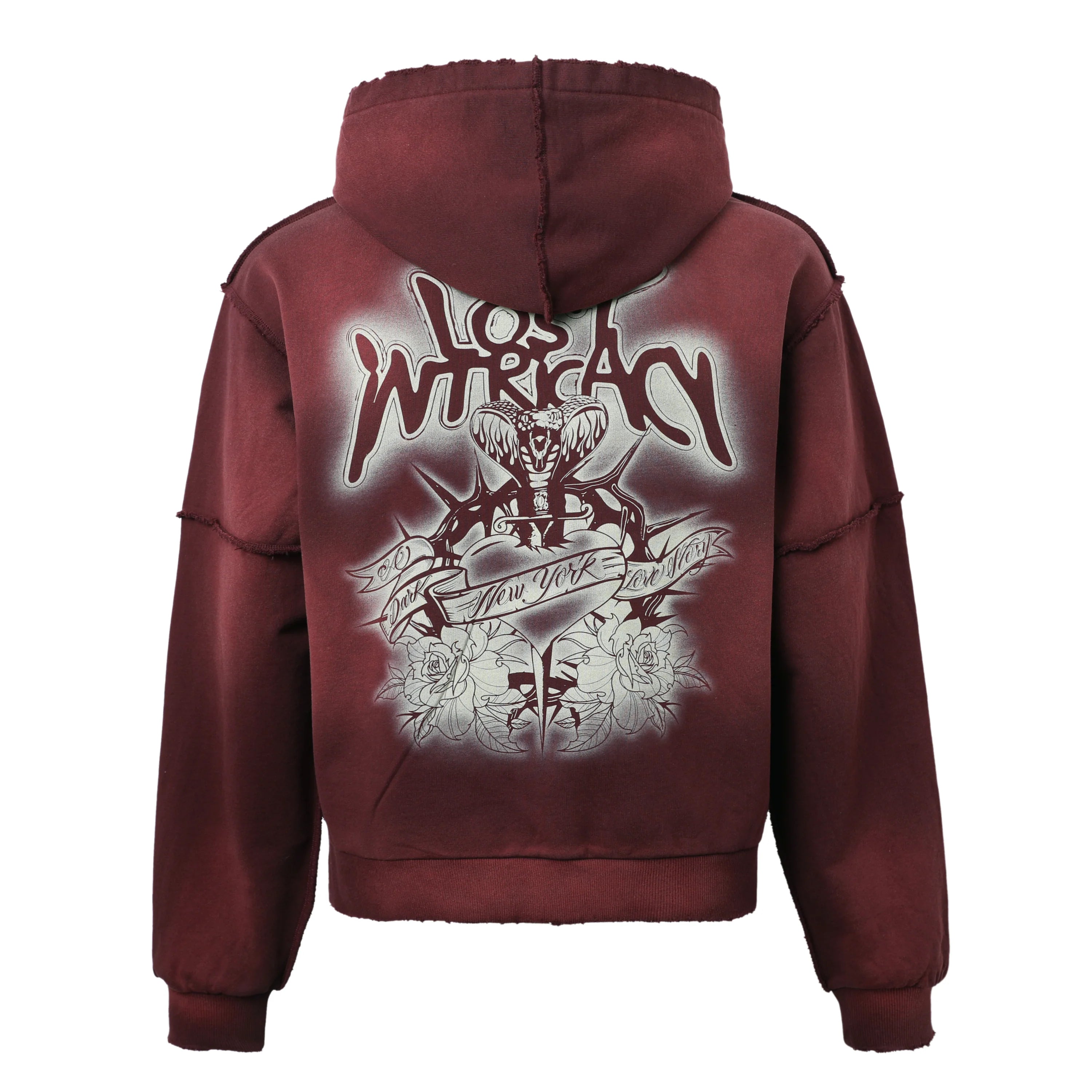 Men's Burgundy Zip Up