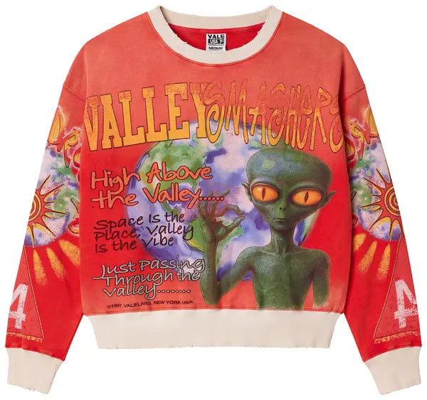 Vale Forever Red Alien Crewneck 'Orange'
