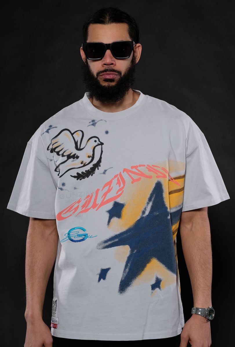 Gunzinii tshirt star | grey