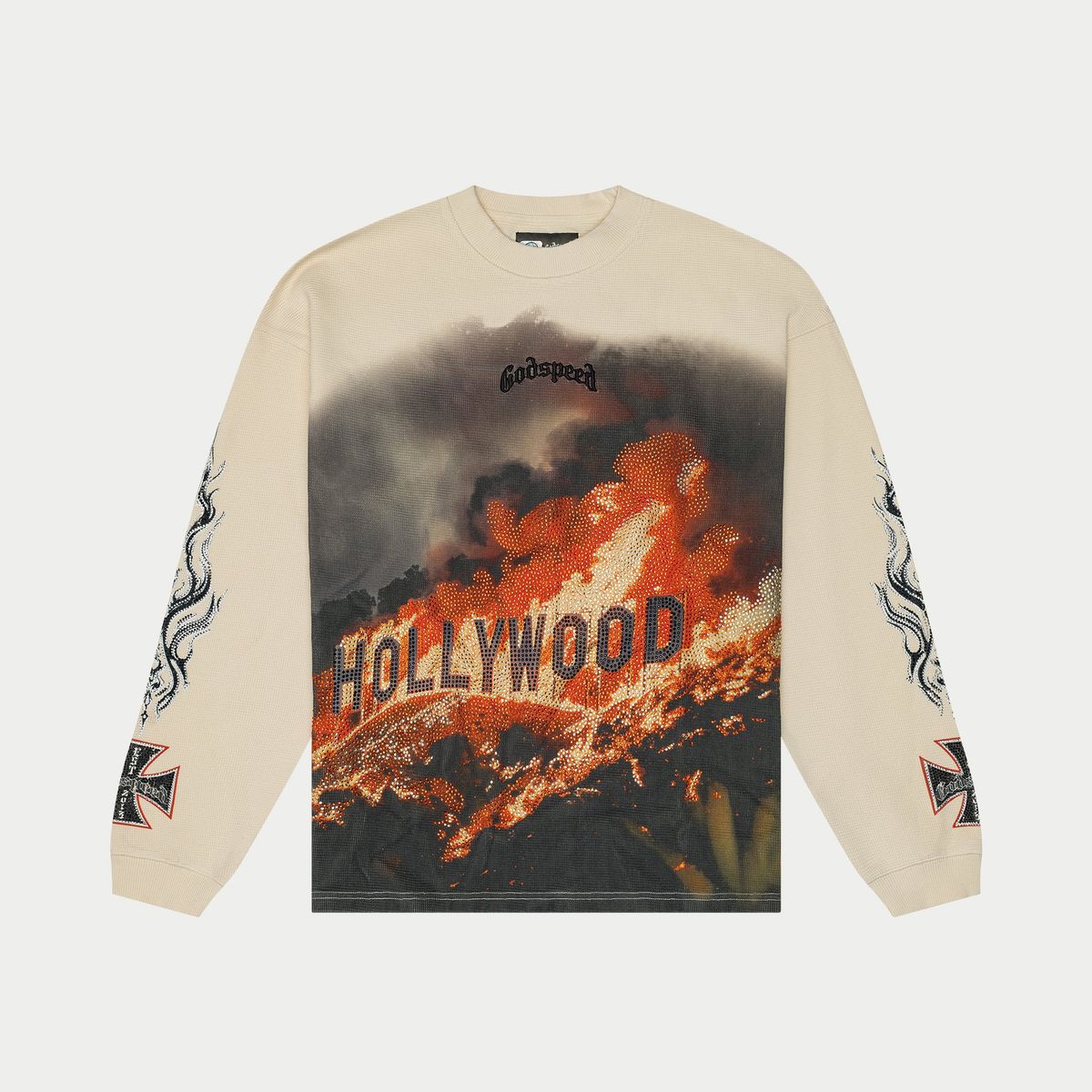 Hollywood Inferno Ls T-Shirt VVS (Bone)