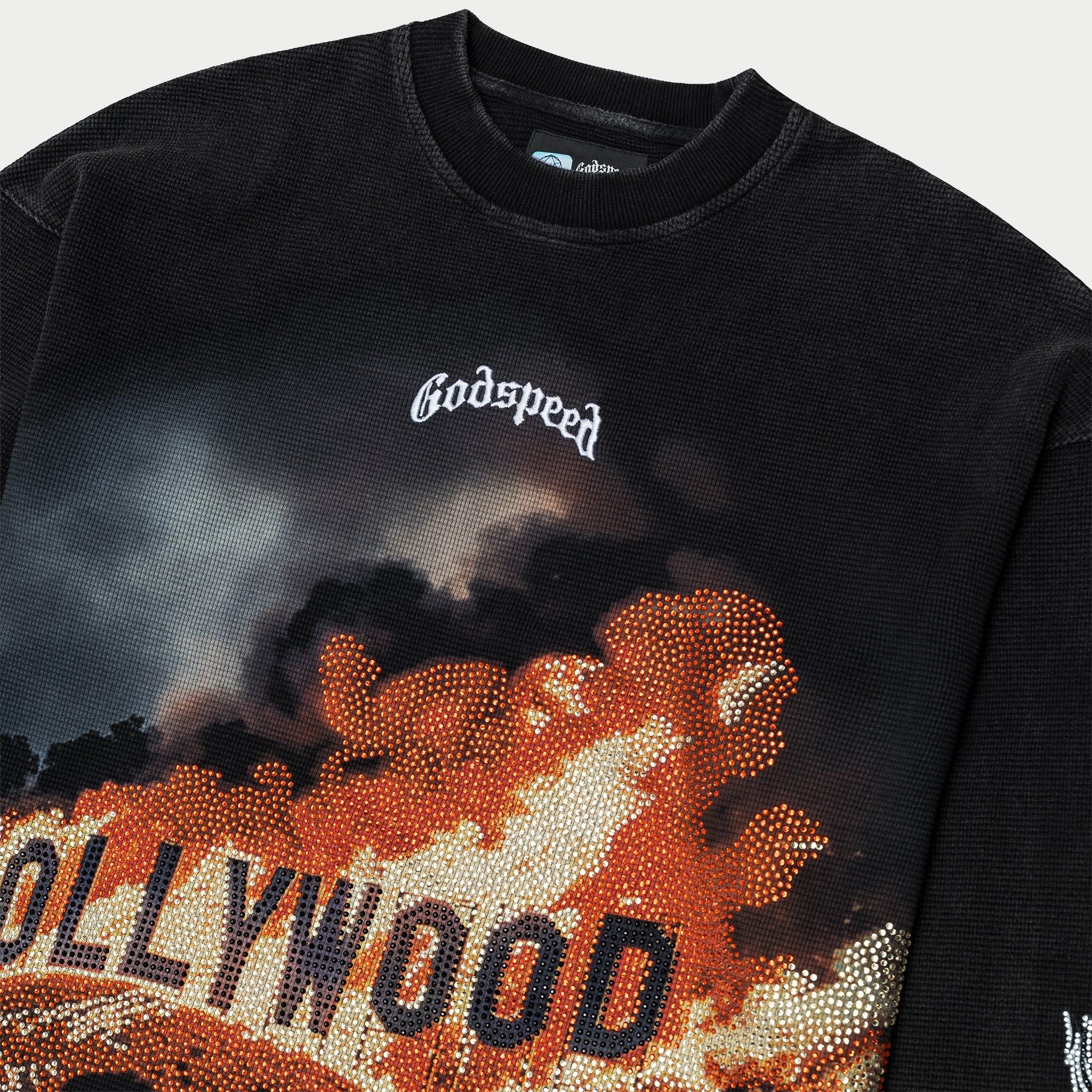 Hollywood Inferno Ls T-Shirt VVS (Black Wash)