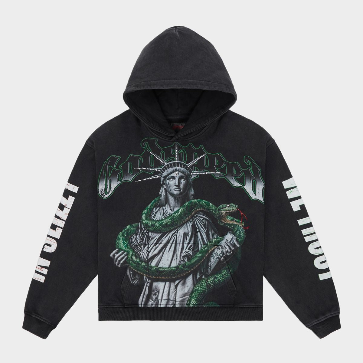 Top 5 Slizzy VVS Hoodie (Black Wash) BOOM