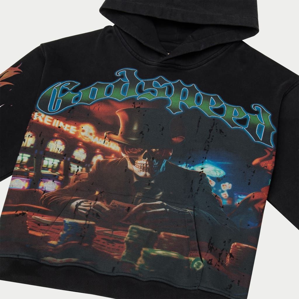 L.A.G Hoodie (Black wash)