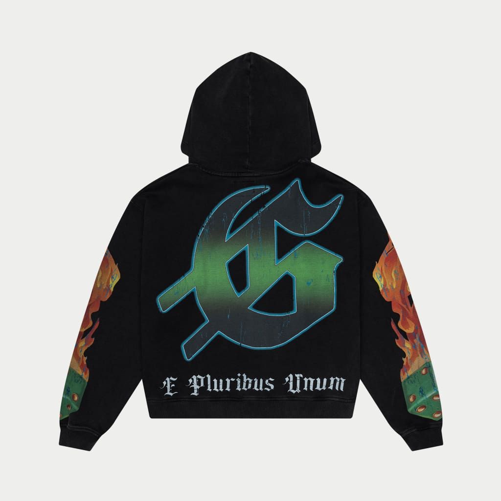 L.A.G Hoodie (Black wash)