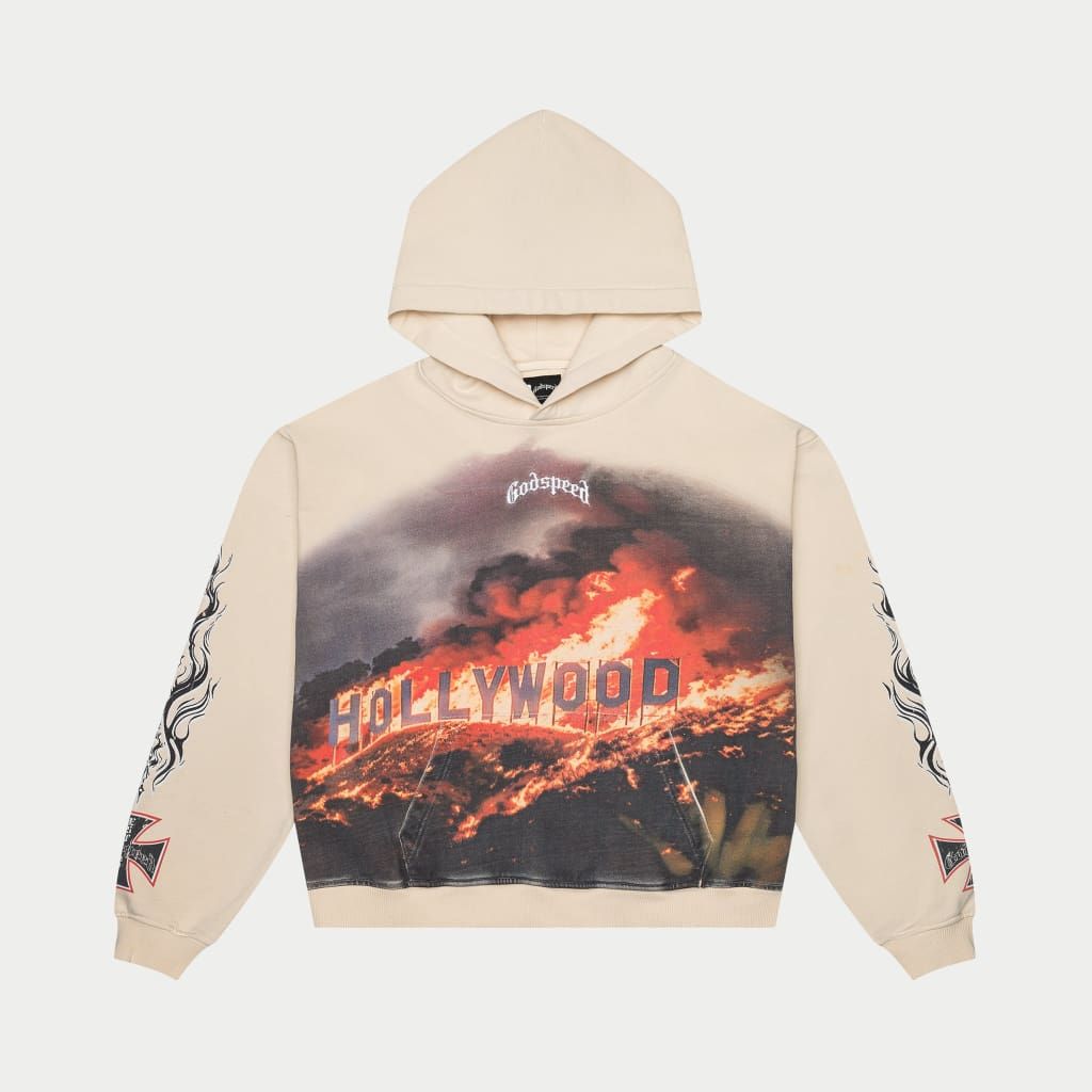Hollywood Inferno Hoodie (Bone)