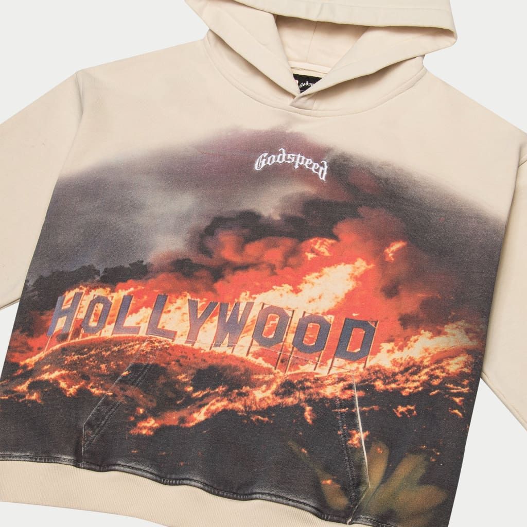 Hollywood Inferno Hoodie (Bone)