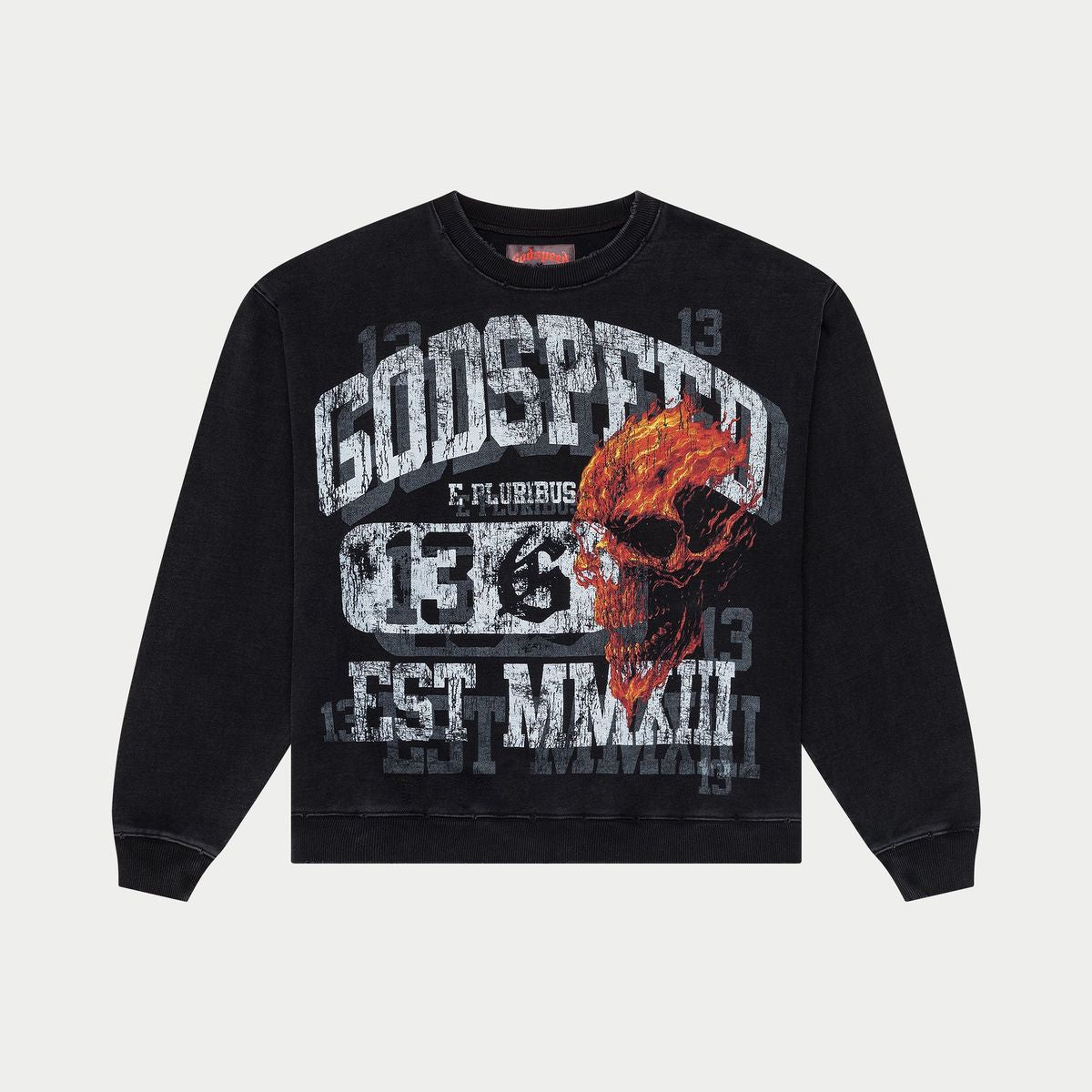 Seeing Double Sweatshirt (Black wash) BOOM26
