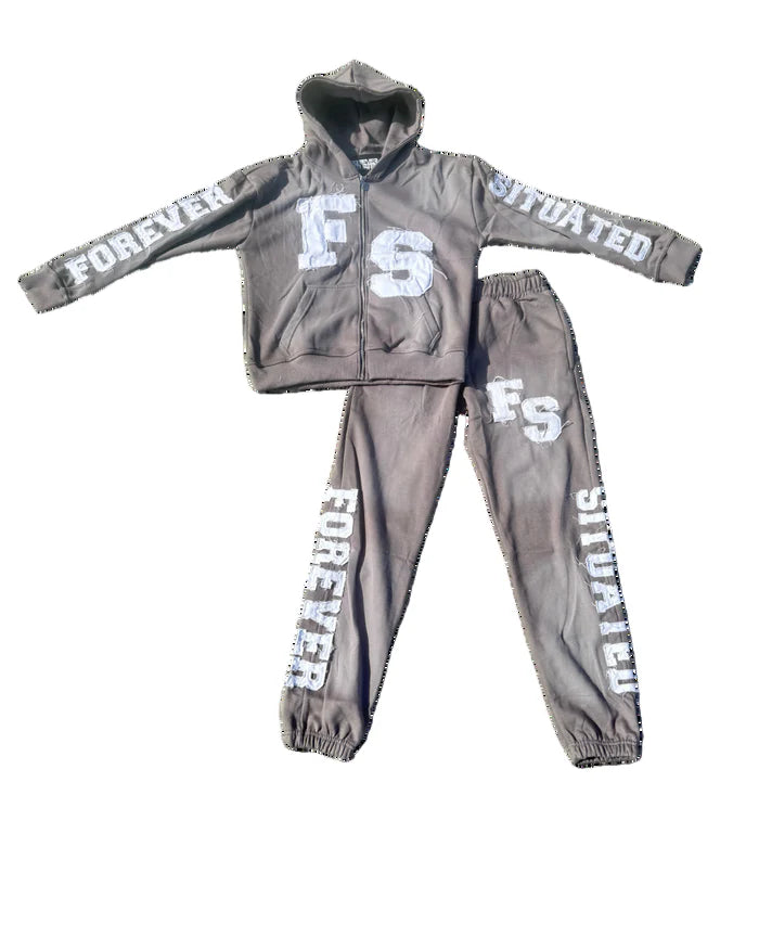 FOREVER SITUATED SWEATSUIT | GREY
