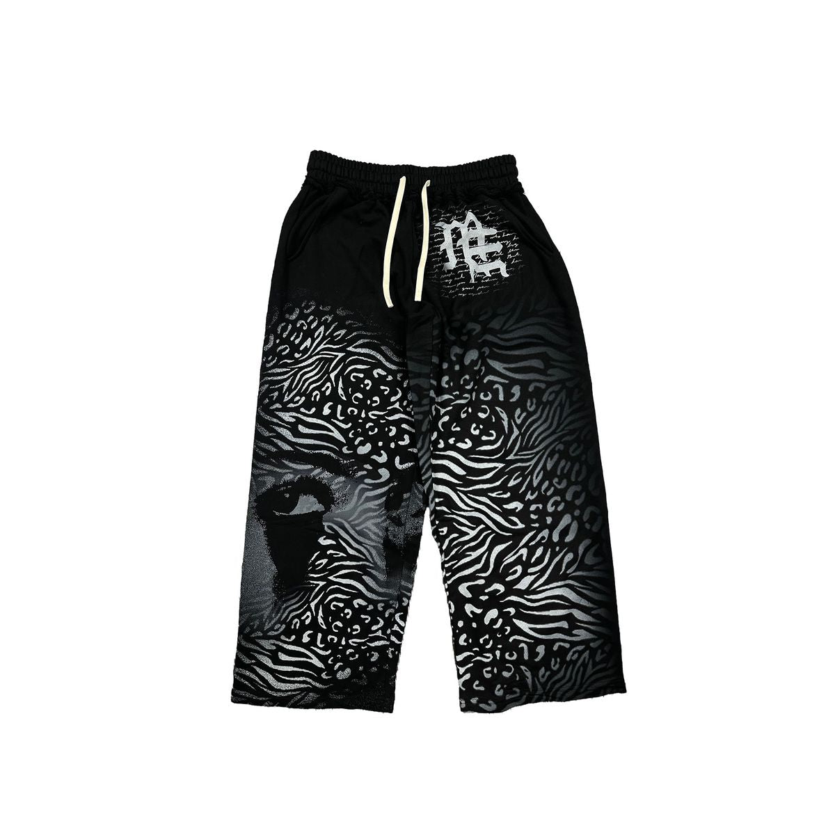 Black 'Striped' Sweatpants