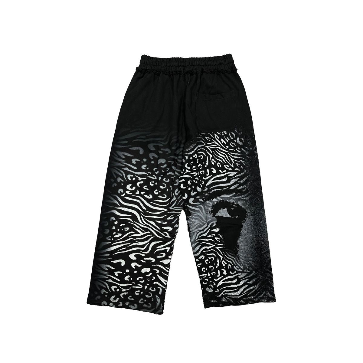 Black 'Striped' Sweatpants