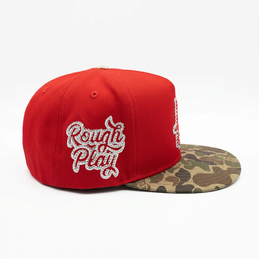 RED CAMO SNAPBACK