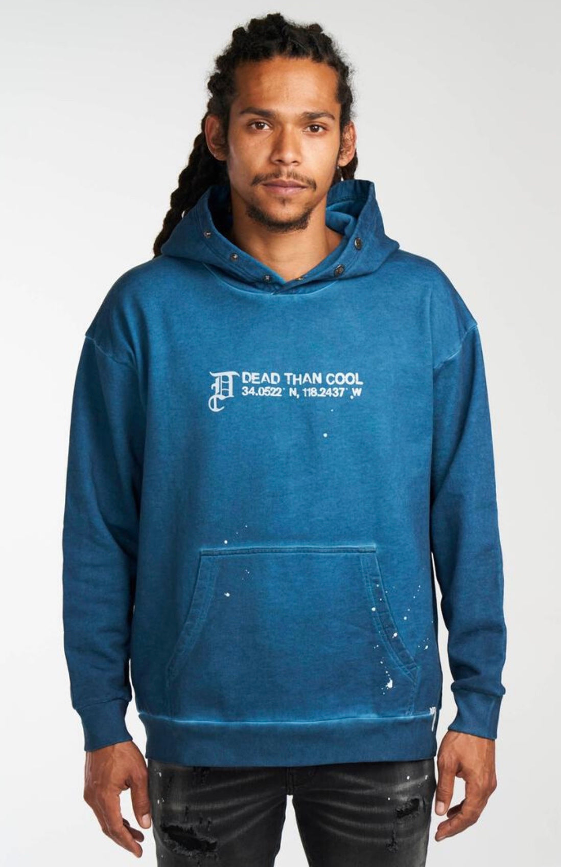 Teal tie dye hoodie