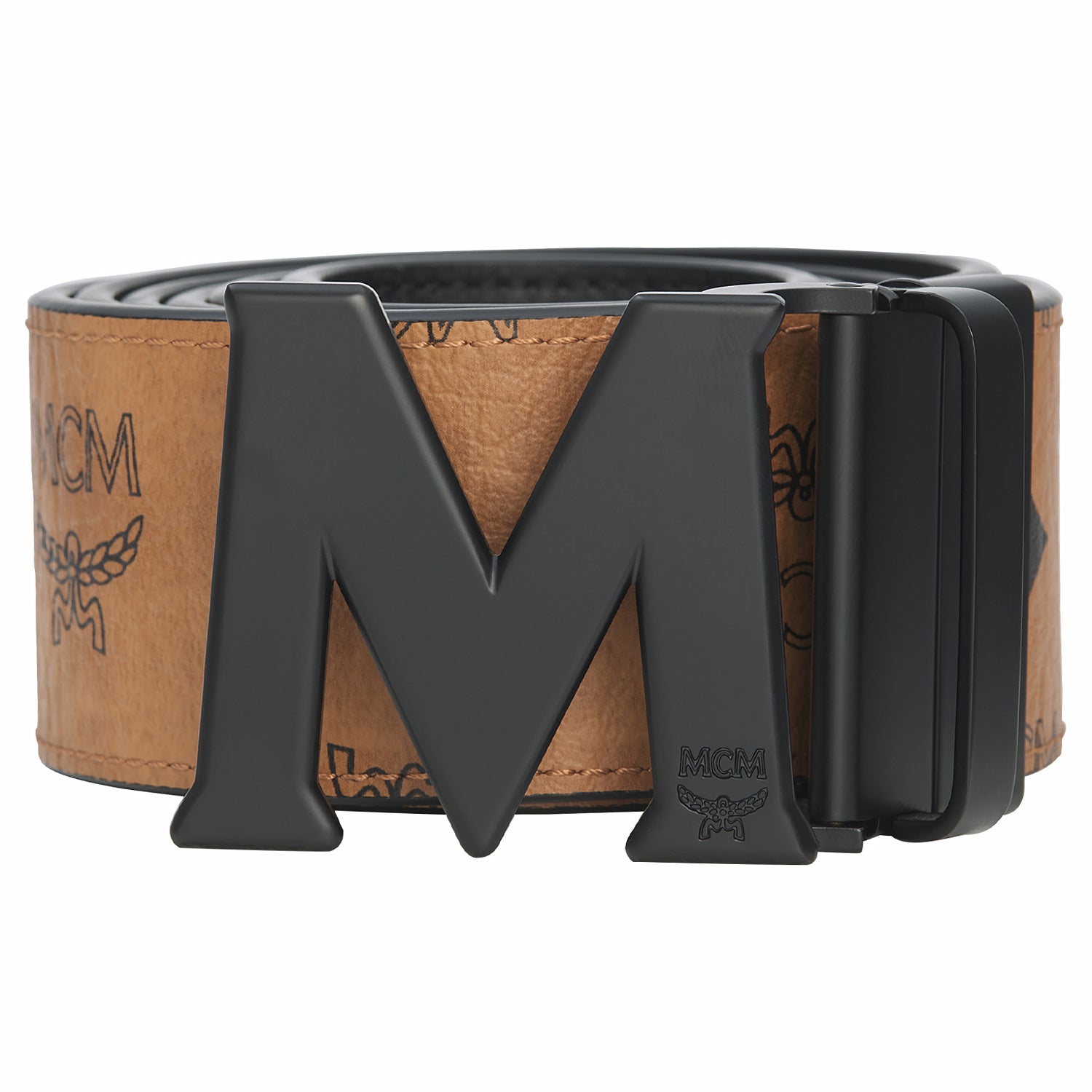 Claus M Reversible Belt 1.75” in Visetos | COGNAC/BLACK