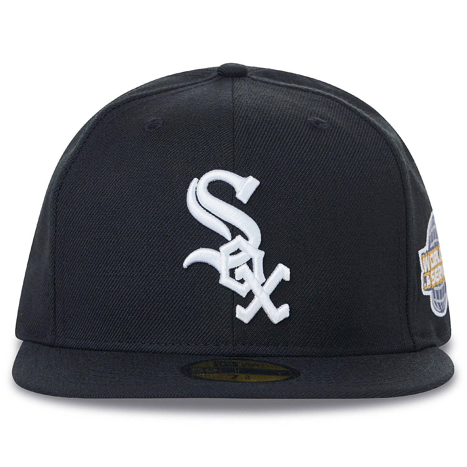 Chicago White Sox World Series New Era Team Logo 59FIFTY Fitted Hat - Black