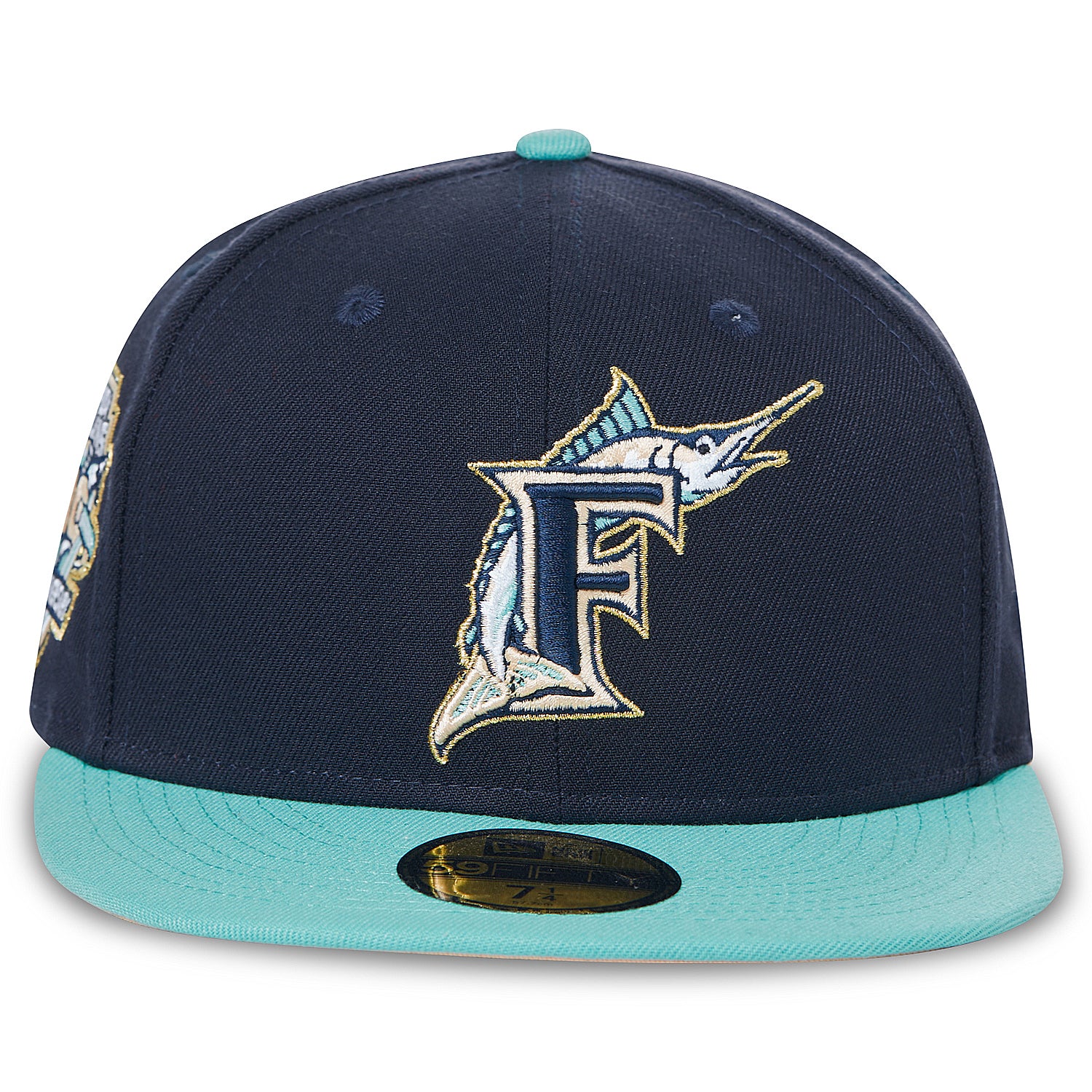 59Fifty Florida Marlins 10th Anniversary World Series Patch Hat Two Tone