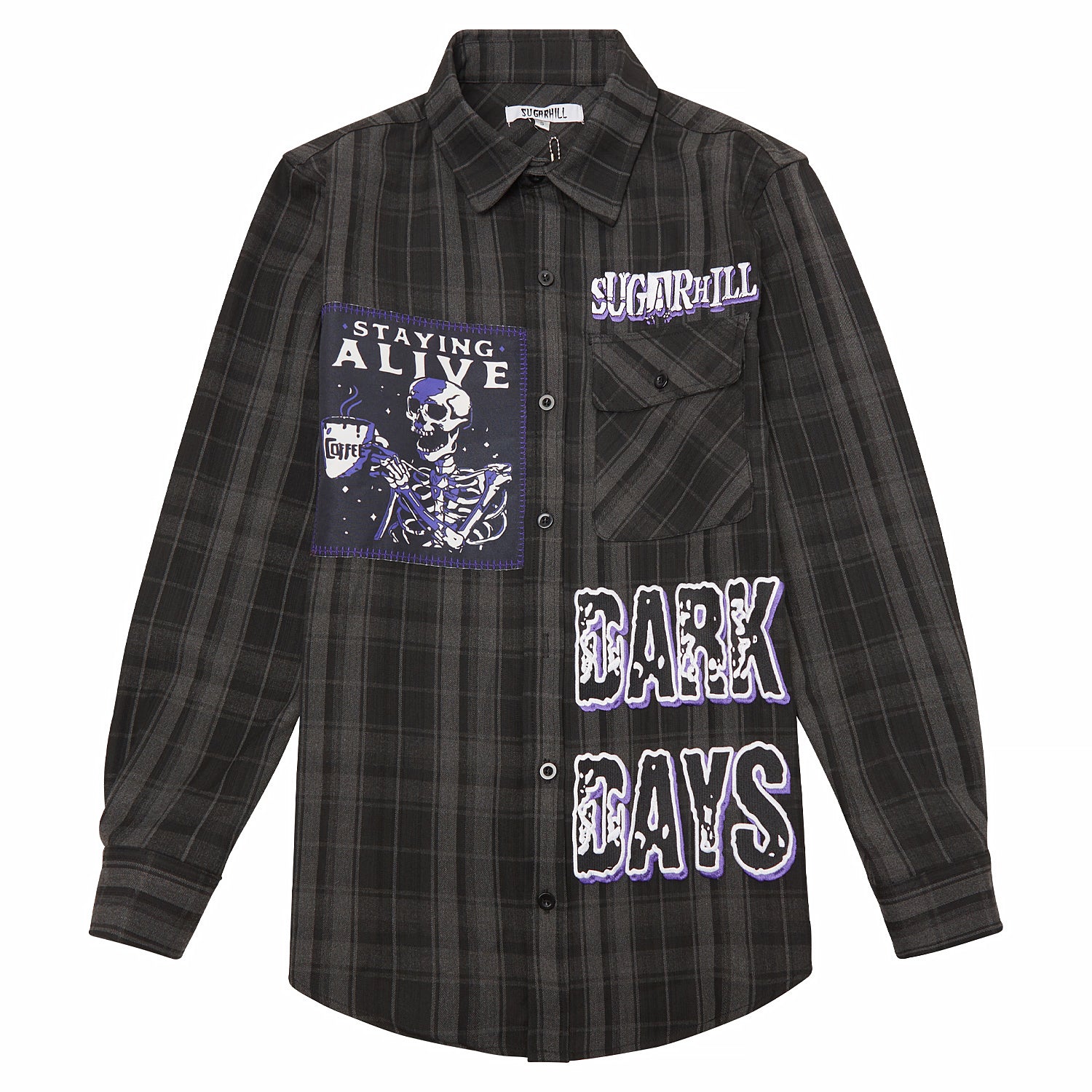 DARK DAYS FLANNEL (CHARCOAL)