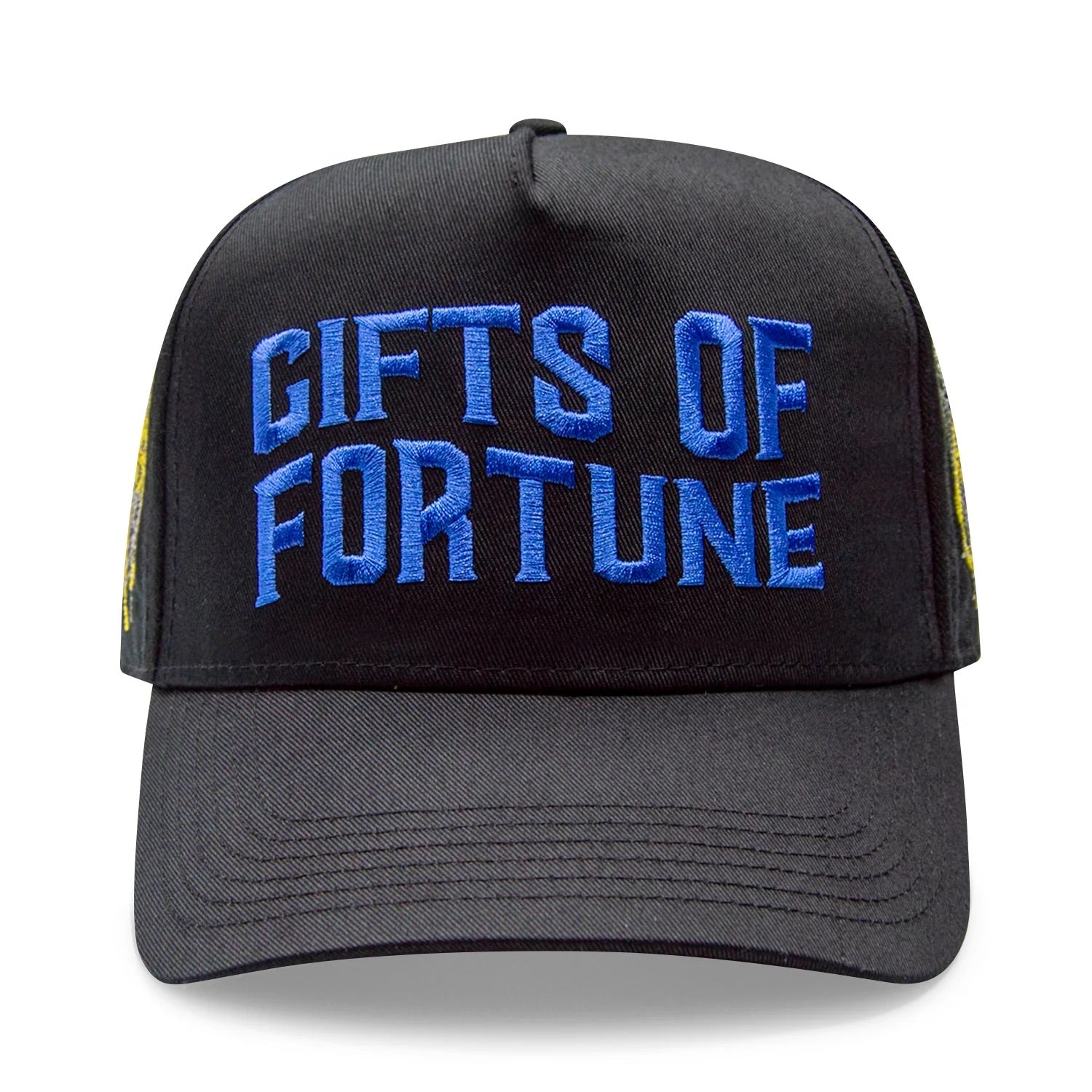 Black Widow Trucker Hat | Black/Blue