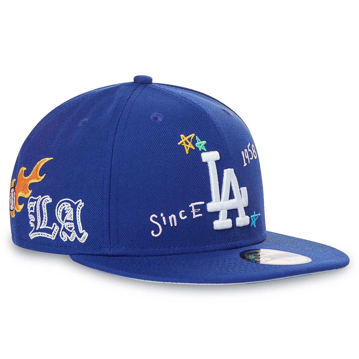 Casquette ajustée Los Angeles Lakers Scribble Collection New Era 59fifty 7 3/8