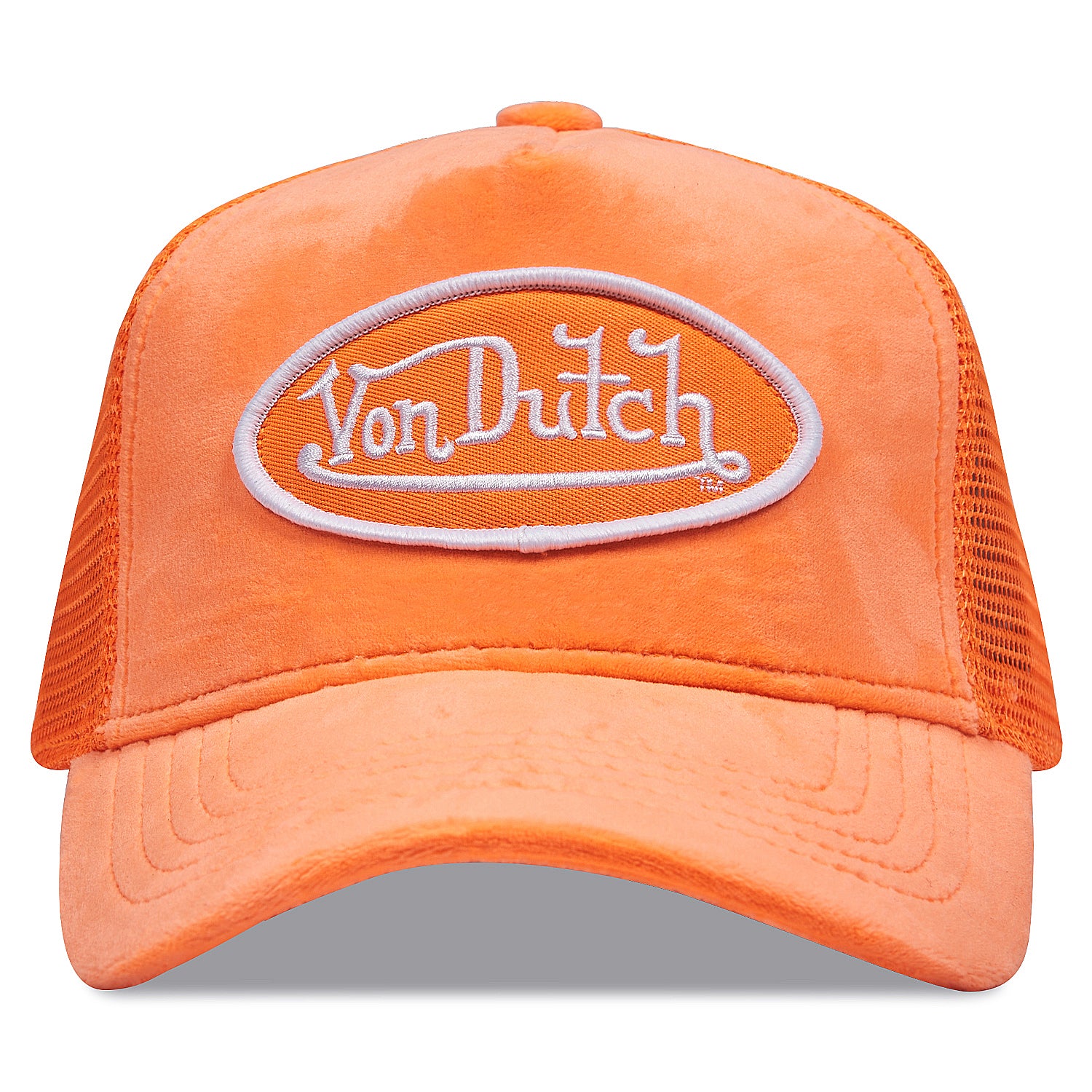 ORANGE CRUSH VELVET TRUCKER