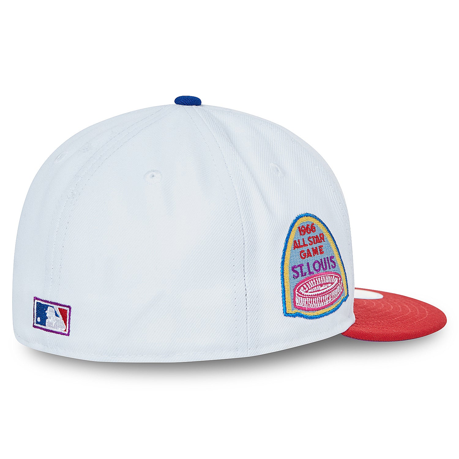 White St. Louis Cardinals Red Visor Grape Purple Bottom 1964 All Star Game " Stimpy Collection" New Era 59Fifty Fitted