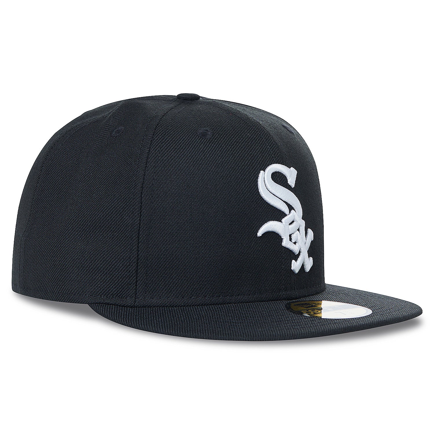 Chicago White Sox World Series New Era Team Logo 59FIFTY Fitted Hat - Black