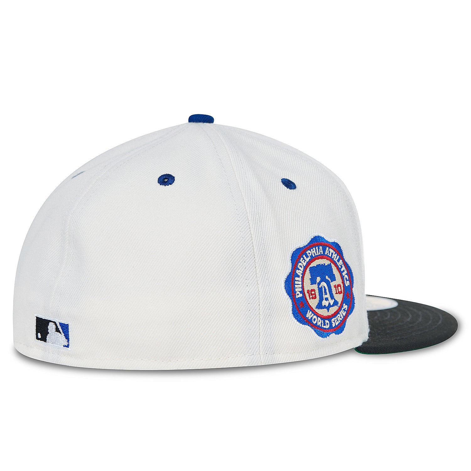 PHILADELPHIA ATHLETICS (WHITE) (1910 WORLD SERIES) NEW ERA 59FIFTY FITTED (GREEN UNDER VISOR)