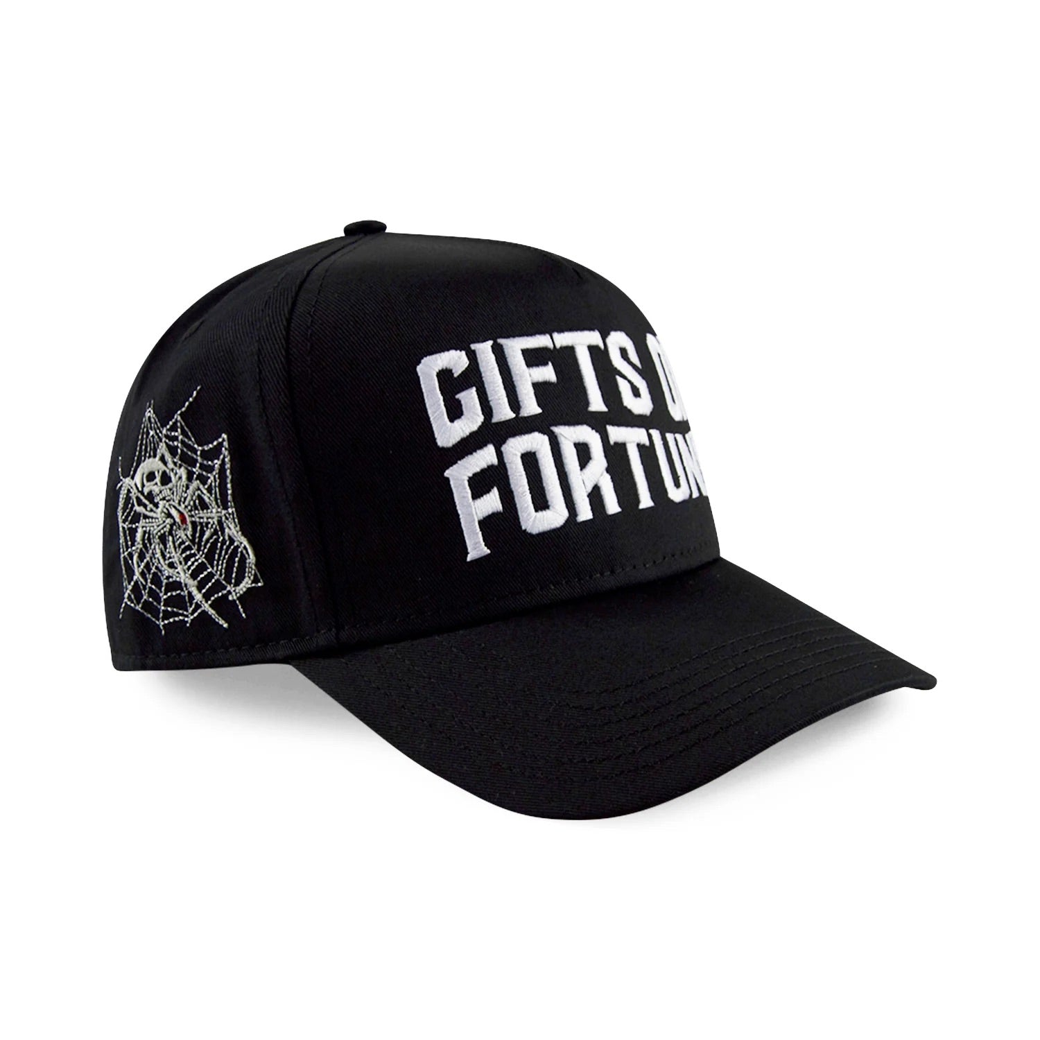 Black Widow Trucker Hat | Black/White