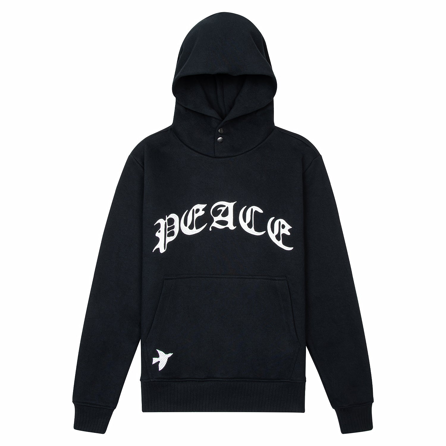 PEACE & HOPE PULL-OVER HOODY | BLK