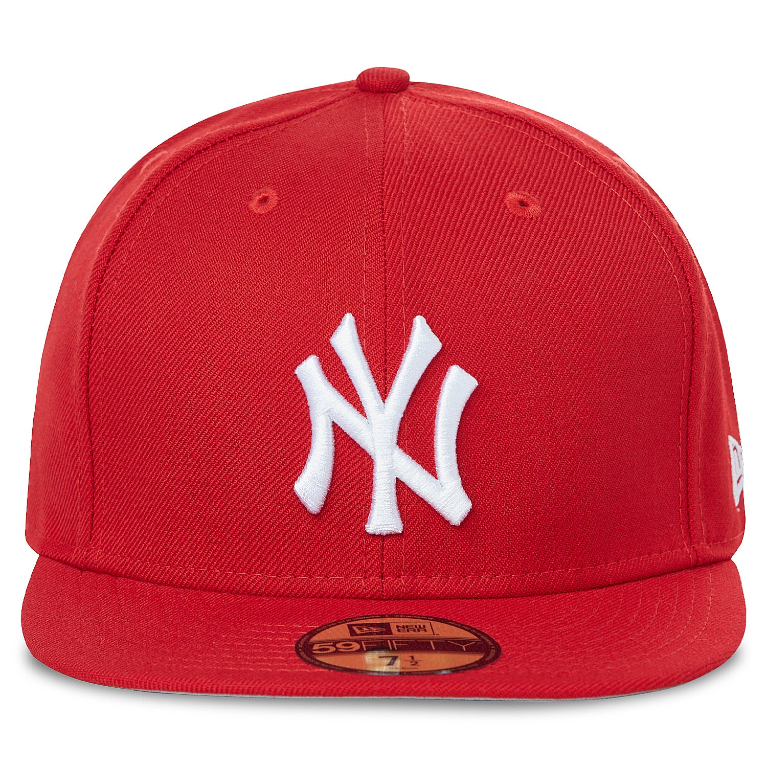 New York Yankees New Era Red and White Collection 59FIFTY Fitted Hat