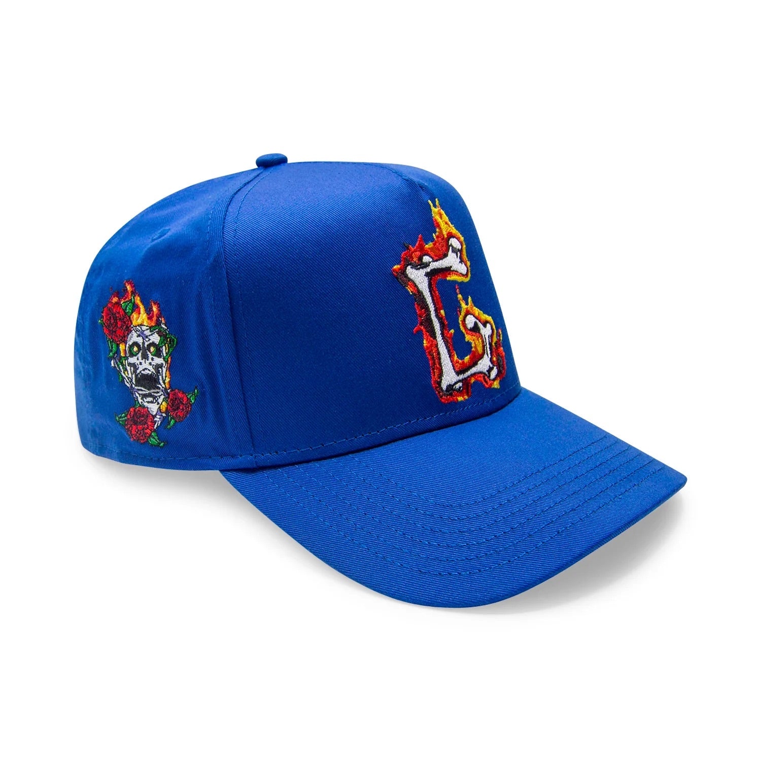 G Flames Trucker Hat | Royal Blue