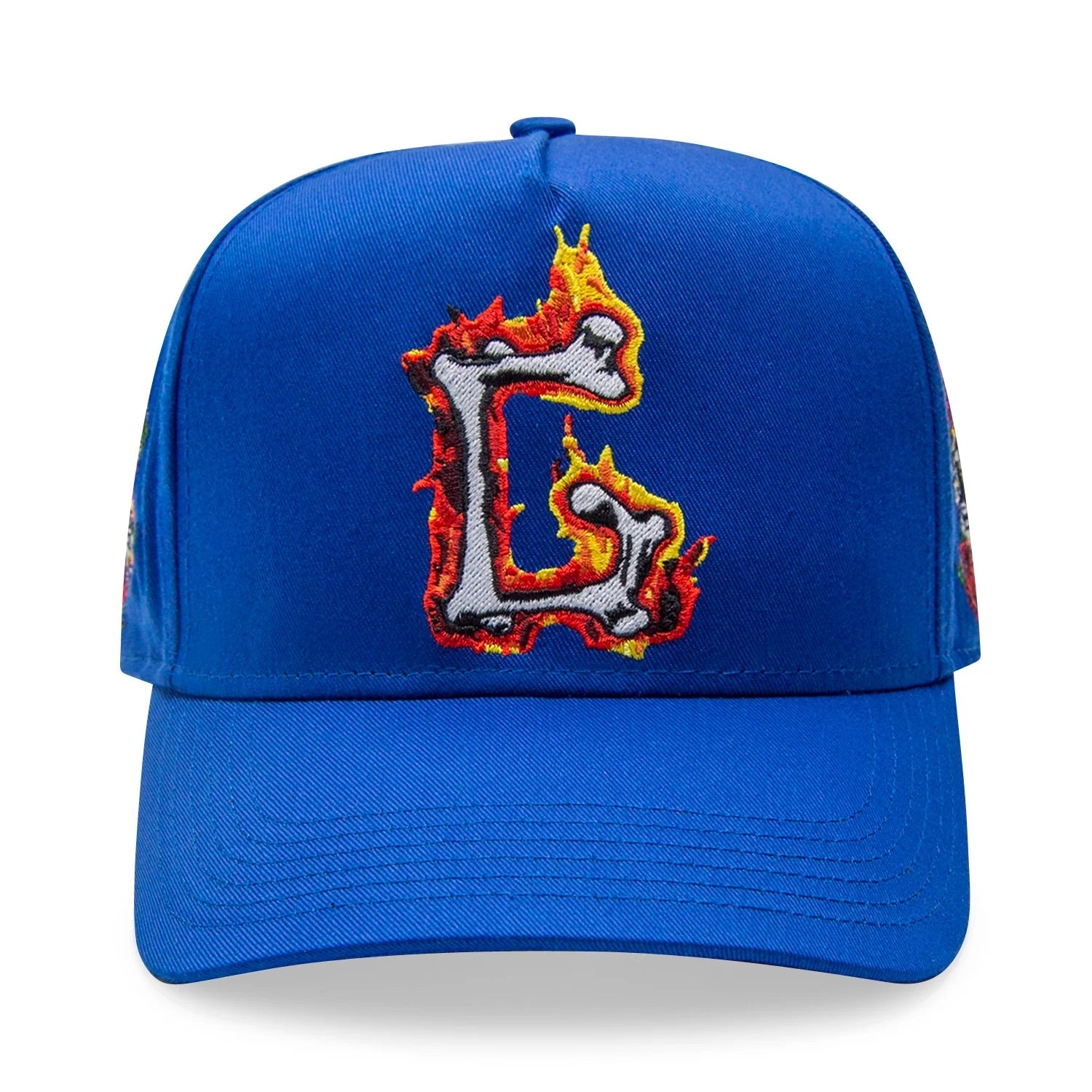 G Flames Trucker Hat | Royal Blue