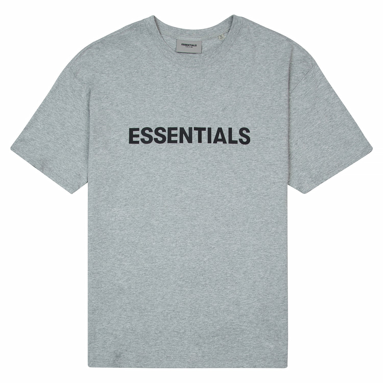 Fear of God Essentials Boxy T-Shirt Applique Logo | Cement