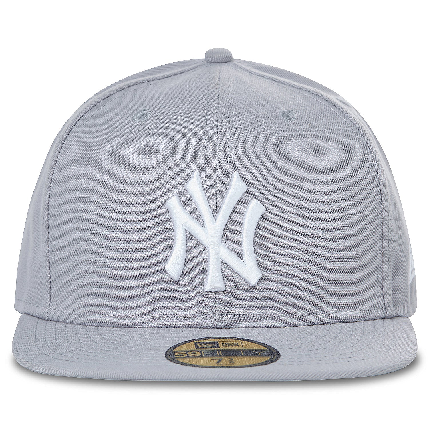 NEW ERA NEW YORK YANKEES MENS GREY NEW YORK YANKEES MLB BASIC 59FIFTY FITTED HAT