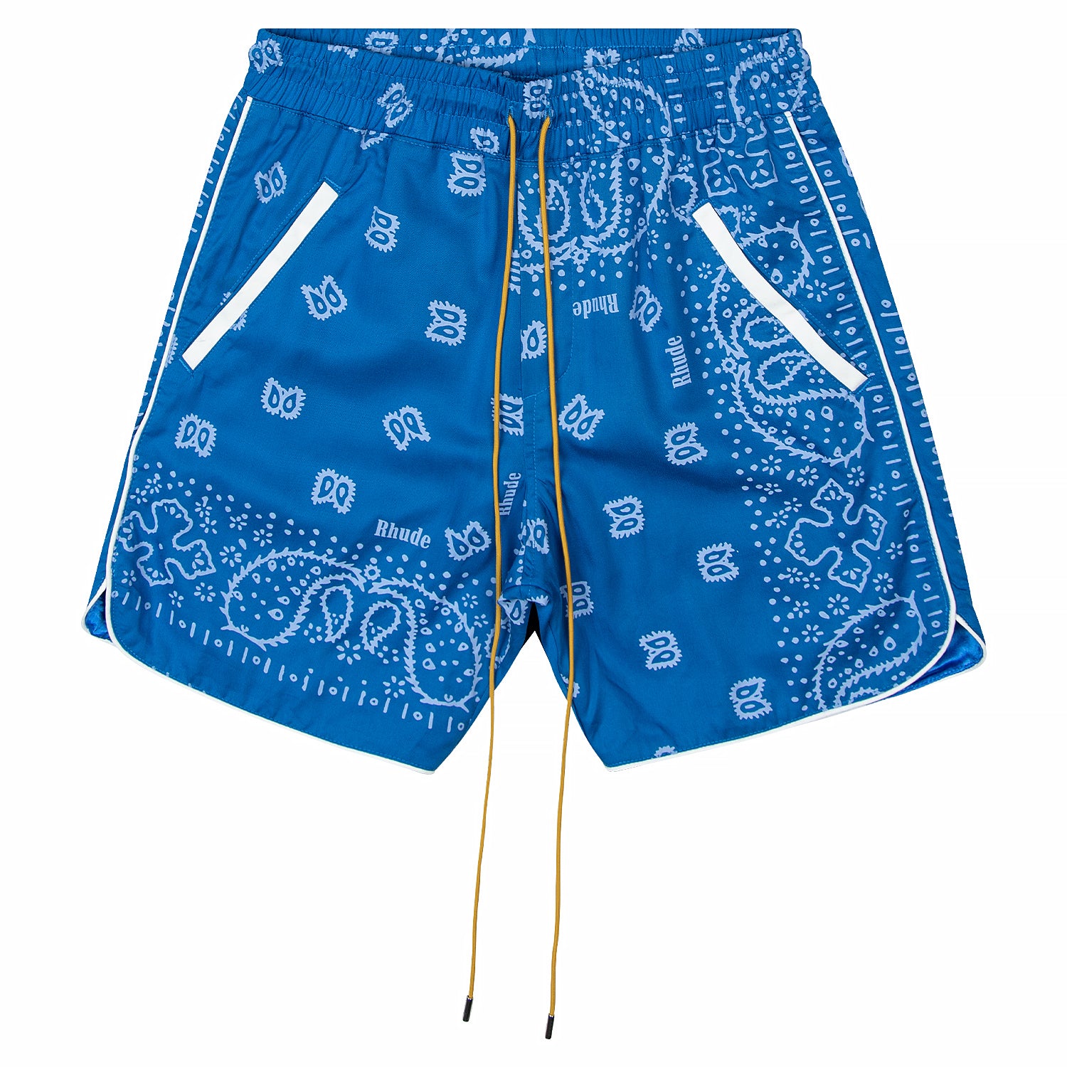 BANDANA TRACK SHORTS | BLUE/CREME