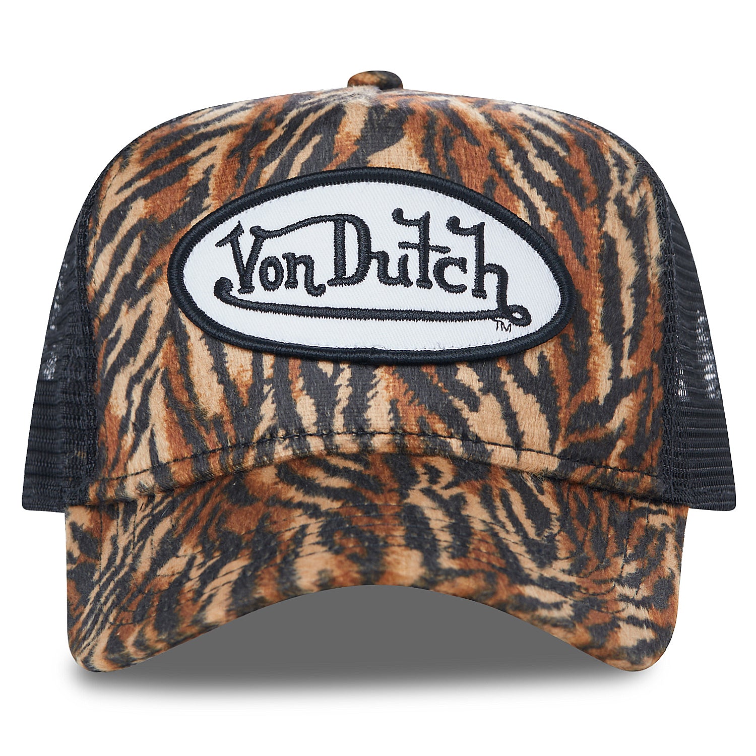 TIGER STRIPE VELVET TRUCKER