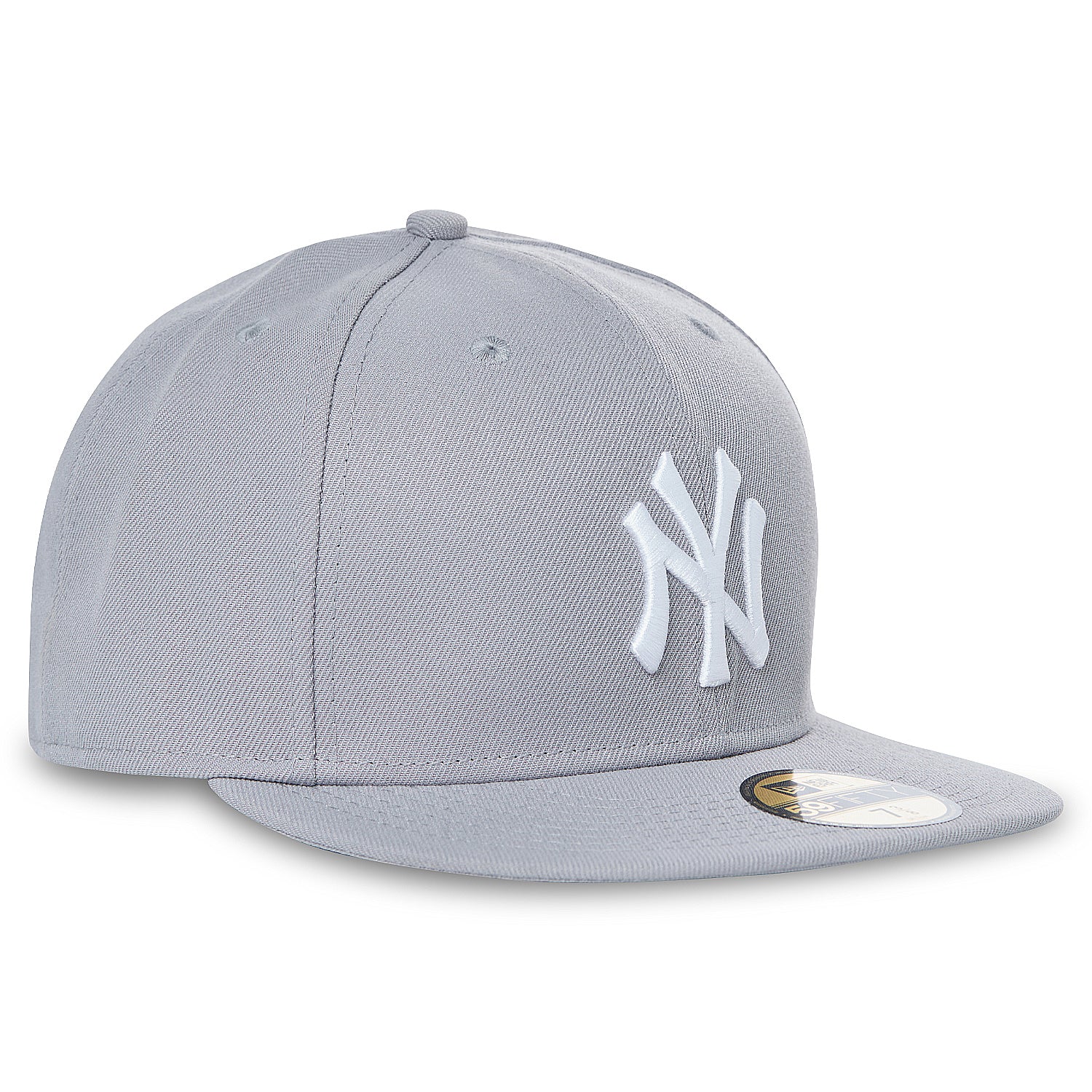 NEW ERA NEW YORK YANKEES MENS GREY NEW YORK YANKEES MLB BASIC 59FIFTY FITTED HAT