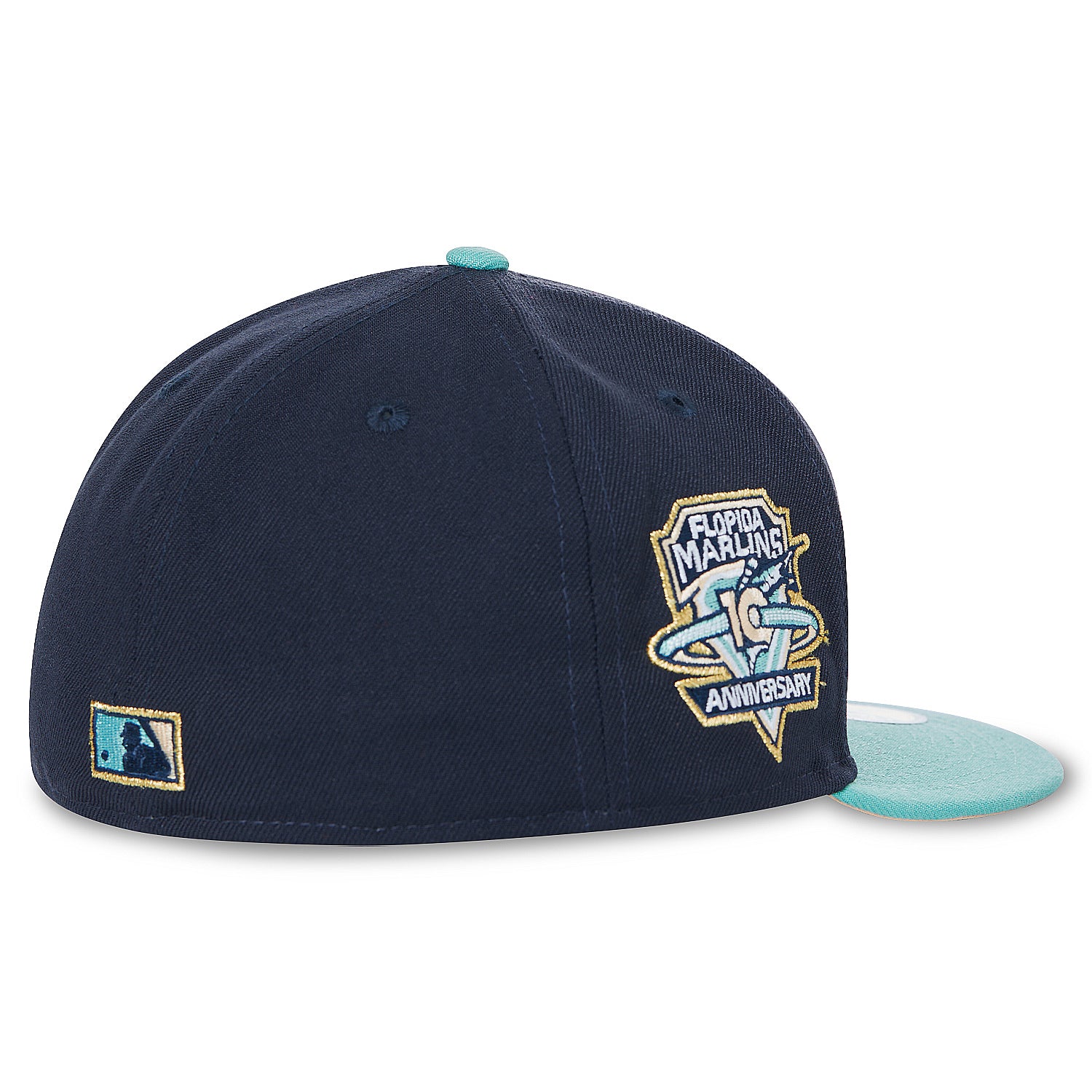 59Fifty Florida Marlins 10th Anniversary World Series Patch Hat Two Tone