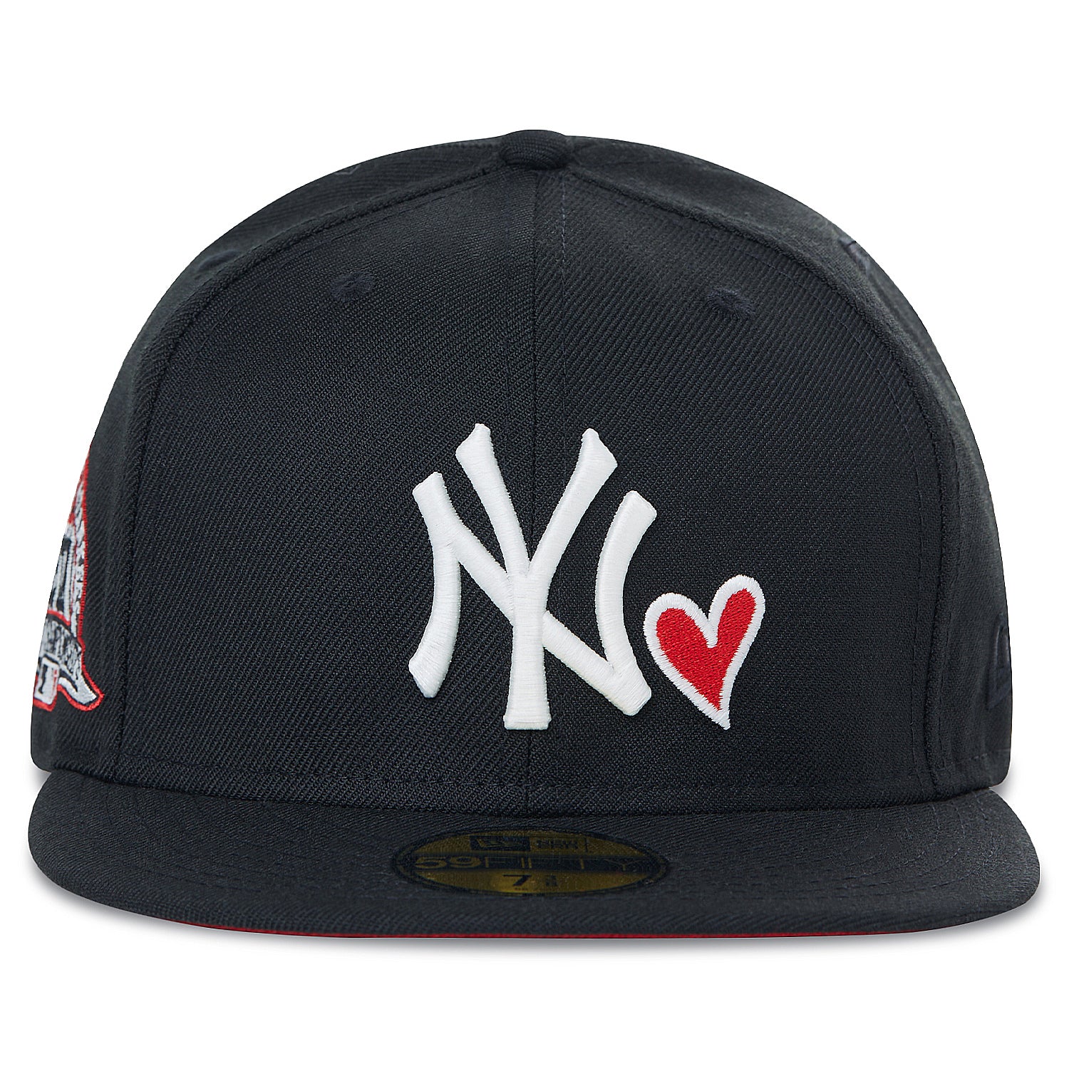 NEW YORK YANKEES 27TH CHAMPIONSHIP BLACK RED BRIM NEW ERA FITTED HAT