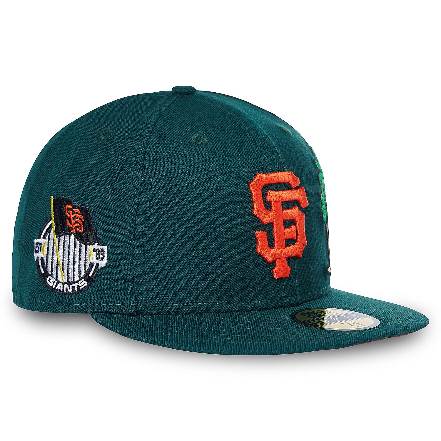 New Era San Francisco Giants Emerald Green/Orange Palm Tree 59FIFTY Fitted Hat