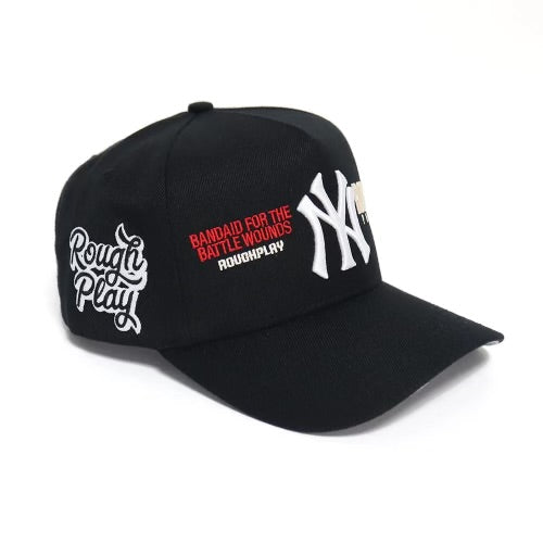 RoughPlay🩹NY SnapBack (Black)