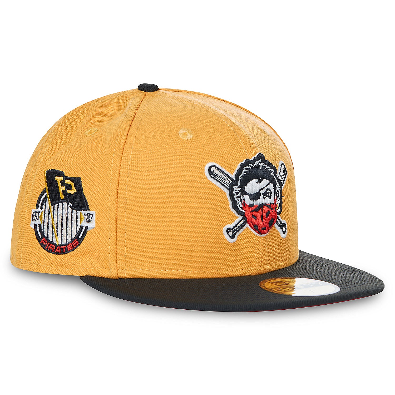 New Era Pittsburgh Pirates 59fifty Fitted Masked Pirate, 2 TOne