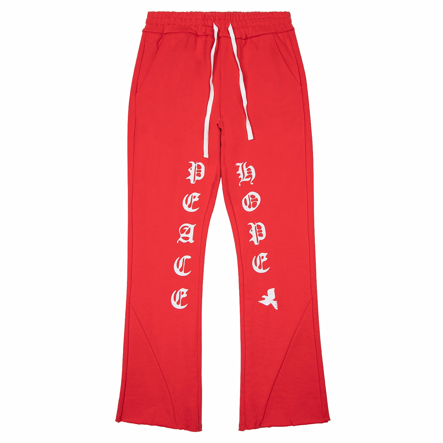 SLIM BOOTCUT PANTS | RED