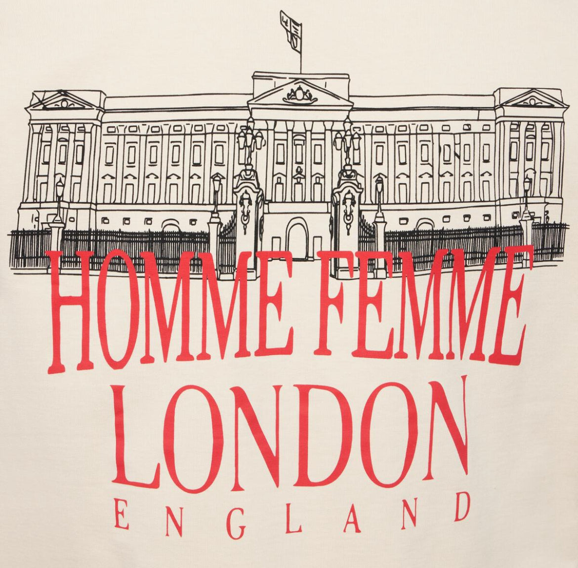 Embroidered Royal Crest Tee Cream
