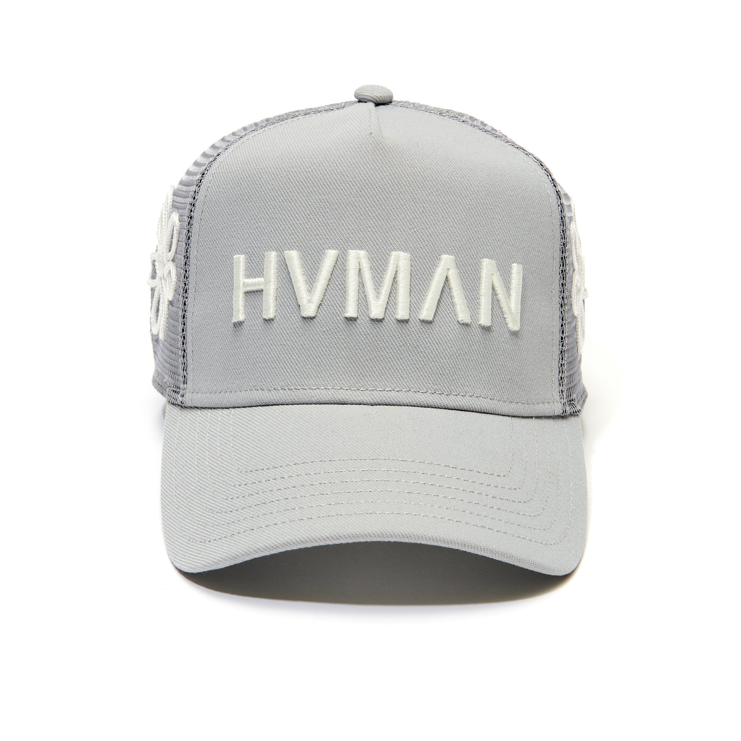 HVMAN MESH TRUCKER HAT IN VINTAGE GREY